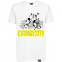 Футболка "Volleyball Sketch", волейбол, белая, мужская