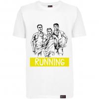 Футболка "Running Sketch", бег, белая, мужская